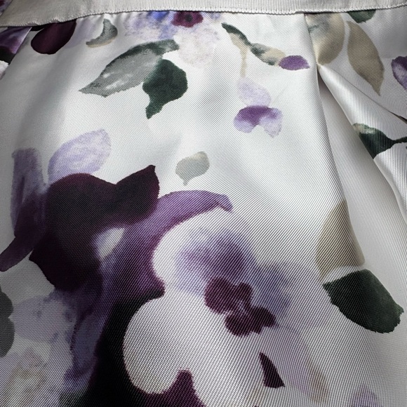 White House Black Market Floral High-Low Poppy Midi Skirt - Picture 4 of 7